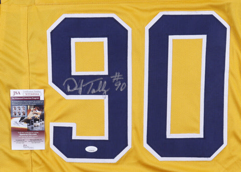 Darryl Talley Signed West Virginia Mountaineers "EAT S**T PITT" Jersey (JSA COA)