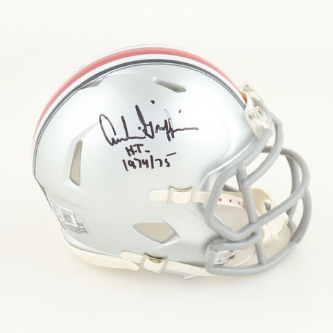 Archie Griffin Signed Ohio State Buckeyes Mini Helmet Inscribed "H.T. 1974/1975