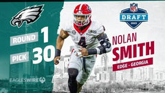 Nolan Smith Jr. Signed Philadelphia Eagles Jersey (JSA) 2023 1st Round Pick L.B