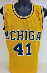 Glen Rice Signed Michigan Wolverines Jersey (JSA COA) #4 Overall Draft Pick 1989