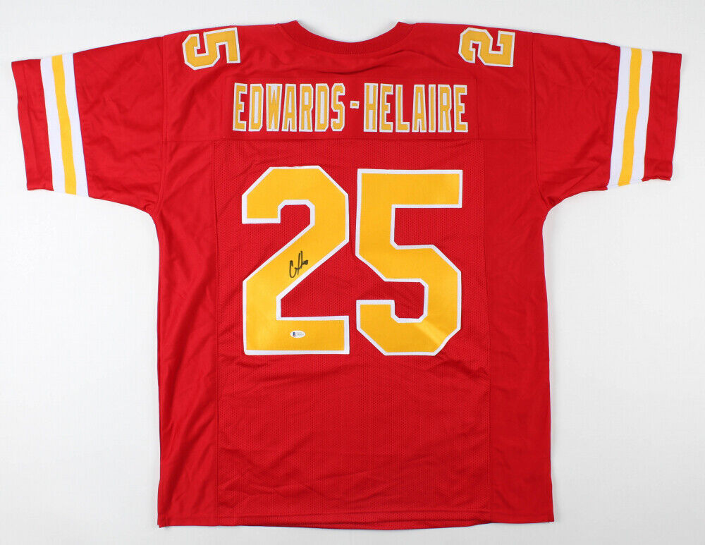 Clyde Edwards-Helaire Signed Kansas City Chiefs Jersey (Beckett) #1 Pk LSU / R.B