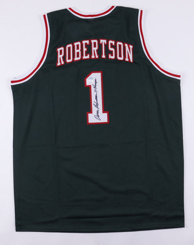 Oscar Robertson Signed Milwaukee Bucks "71 Champs"  The Big O Jersey (JSA COA)