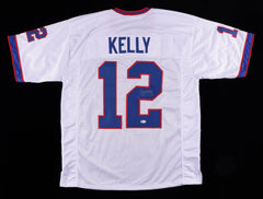 Jim Kelly Signed Buffalo Bills Jersey (Beckett Holo) 4XSuper Bowl Quarterback