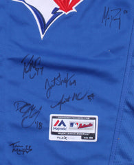 Toronto Blue Jays Jersey Signed by (13) with Devon White, 12 others