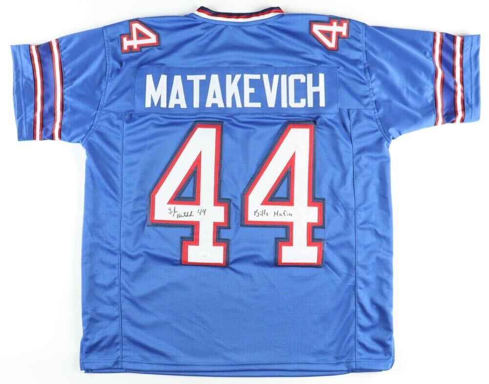 Tyler Matakevich Signed Bills Jersey Bills Mafia (JSA) Buffalo L.B. /  Temple