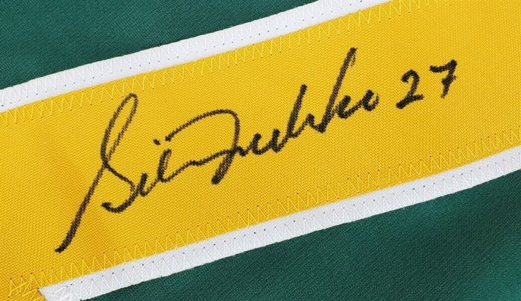 Gilles Meloche Signed California Golden Seals Jersey (JSA COA) 1970 Draft Pick