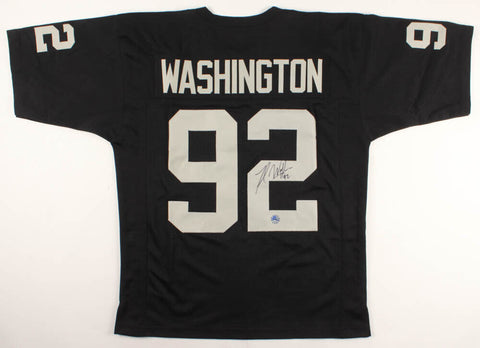 Ted  Washington Signed Oakland Raiders Jersey (Pro Player Hologram) Nose Tackle