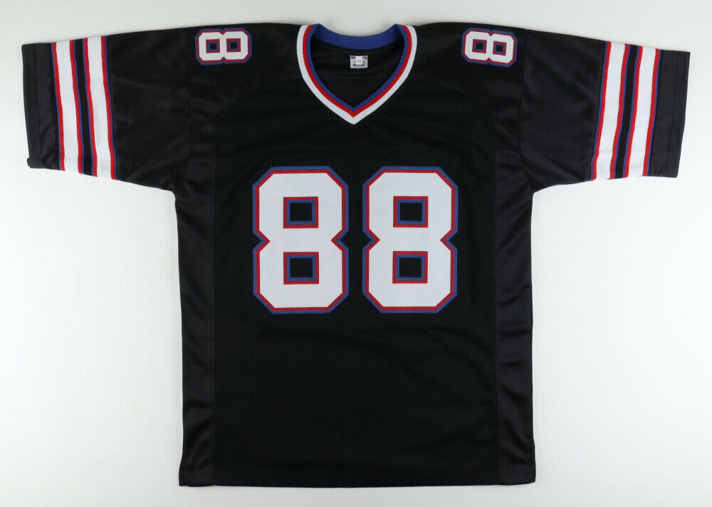 Buffalo Bills Dawson Knox Signed Custom Black Jersey JSA COA Size XL BUF