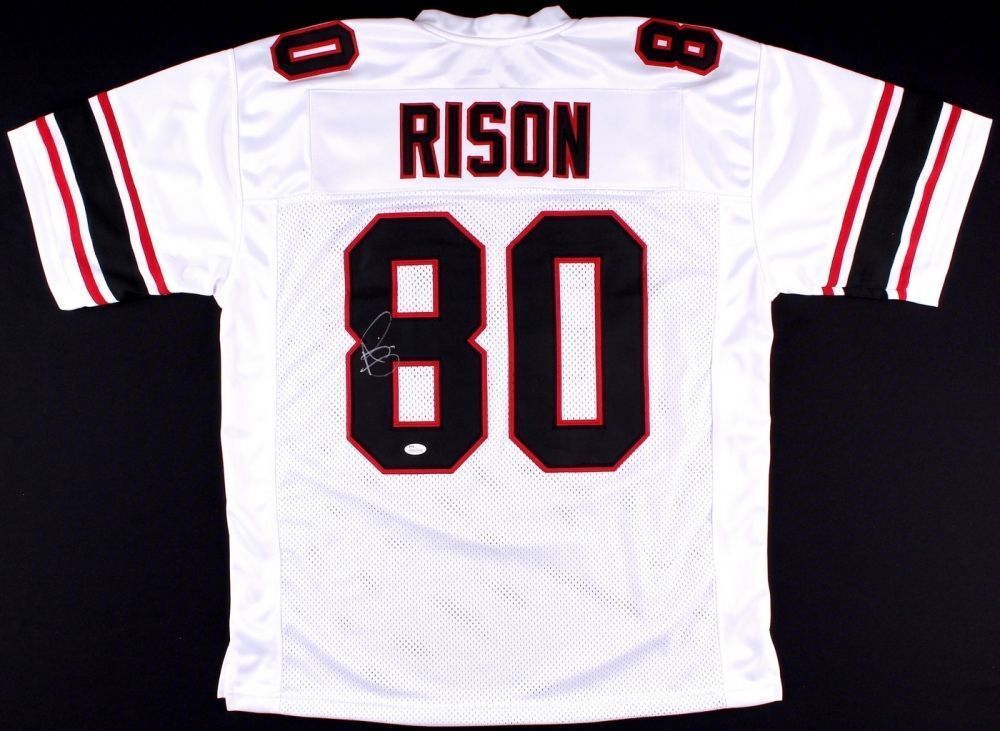 Andre Rison Signed Atlanta Falcons White Jersey (JSA COA) 5x Pro Bowl –