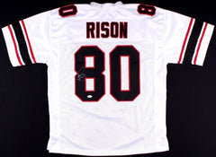 Andre Rison Signed Atlanta Falcons White Jersey (JSA COA) 5x Pro Bowl W.R