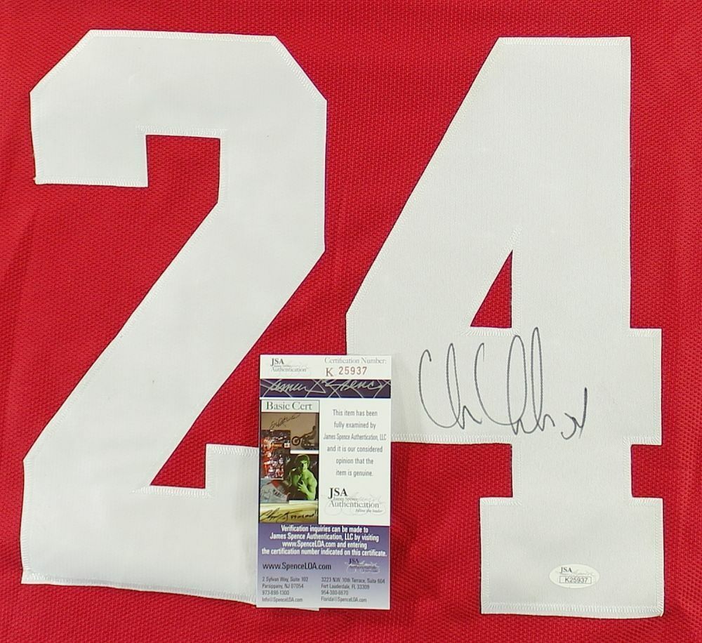 Chris Chelios Signed Detroit RedWings Jersey (JSA COA) NHL Hall of Fame 2013