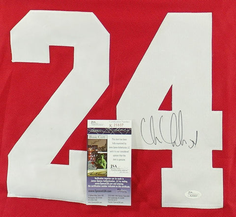 Chris Chelios Signed Detroit Red Wings Jersey (JSA COA) NHL Hall of Fame 2013