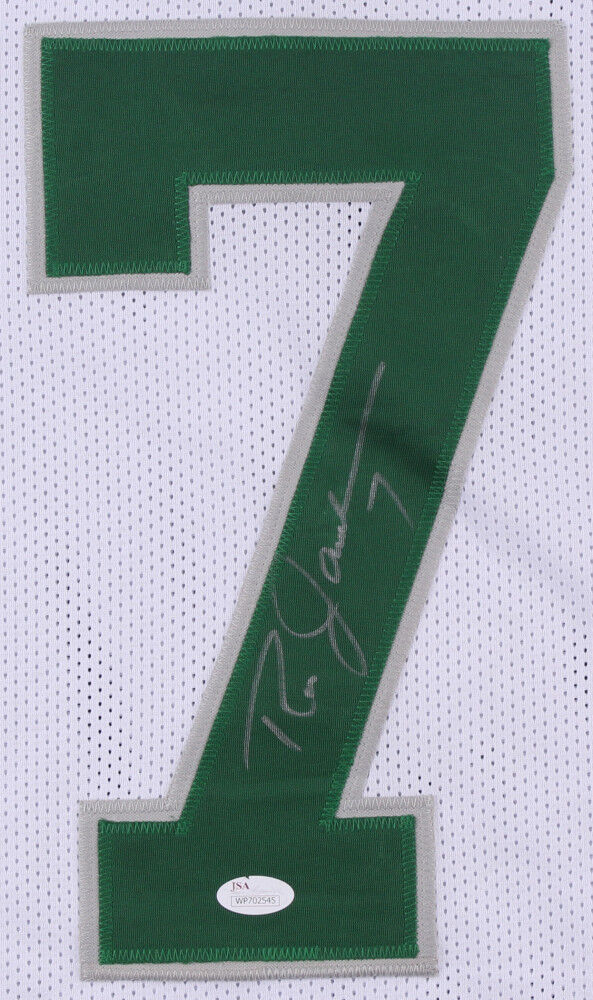 Ron Jaworski Signed Eagles White Jersey (JSA) 1980 NFC Player of the Y –