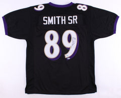 Steve Smith Sr. Signed Baltimore Ravens Jersey (Smith Holo) 5×Pro Bowl W.R.
