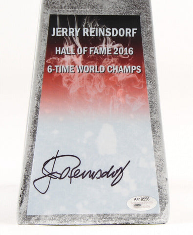 Chicago Bulls Owner Jerry Reinsdorf Signed 14” NBA Championship Trophy Schwartz