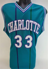 Alonzo Mourning Signed Charlotte Hornets Jersey (JSA COA) 7× NBA All-Star Center