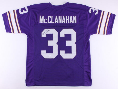 Brent McClanahan Signed Vikings Jersey (JSA) Minnesota Running Back 1973–1979