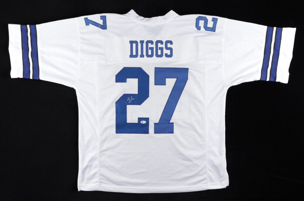 Trevon Diggs Signed Dallas Cowboys Jersey (Beckett Hologram) 2020 2nd Rnd Pk W.R