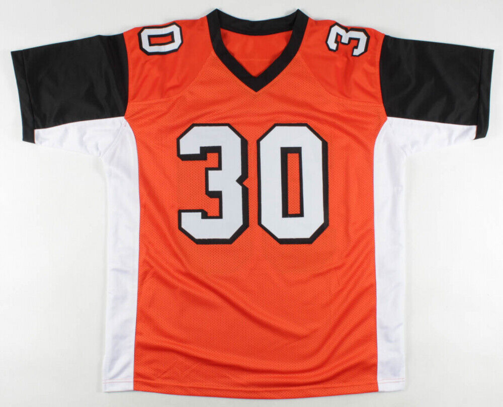 ICKEY WOODS '88 THROWBACK #30 CINCINNATI BENGALS REEBOK HOME BLACK  JERSEY XL NWT