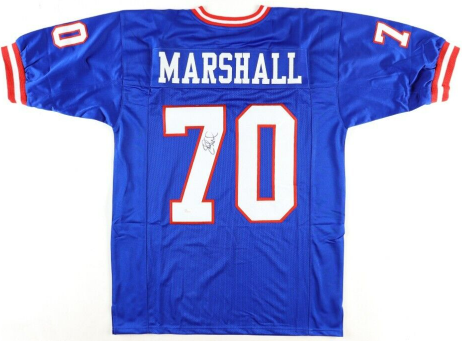 Leonard Marshall Signed New York Giants Jersey (JSA COA) 2xSuper Bowl Champ D.E.
