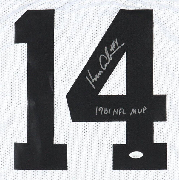 Ken Anderson Signed Cincinnati Bengals White Jersey / 1981 NFL MVP