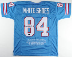 Billy "White Shoes" Johnson Signed Houston Oilers Jersey (Radtke) 3×Pro Bowl WR