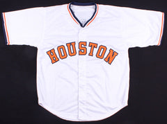 Larry Dierker Signed Astros Jersey (Fiterman Sports Hologram) Houston(1964–1976)