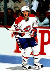 Denis Savard Signed 1993 Canadiens Stanley Cup Champions Logo Hockey Puck