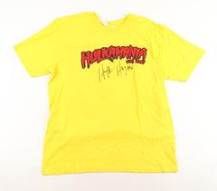 Hulk Hogan Signed Hulkamania T-Shirt (JSA) 12x World Champion Wrestler WWF & WCW