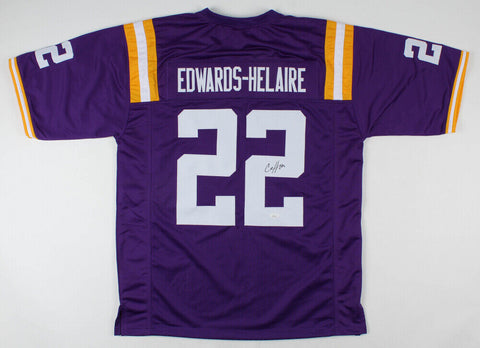 Clyde Edwards-Helaire Signed LSU Tigers Jersey (JSA COA) K C Chiefs Rookie R.B.