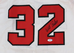 Will Perdue Signed Chicago Bulls Red Home Jersey (PSA) 4xNBA Champion / Center