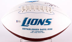 Golden Tate Signed Detroit Lions Logo Football (Beckett Hologram) All Pro W.R