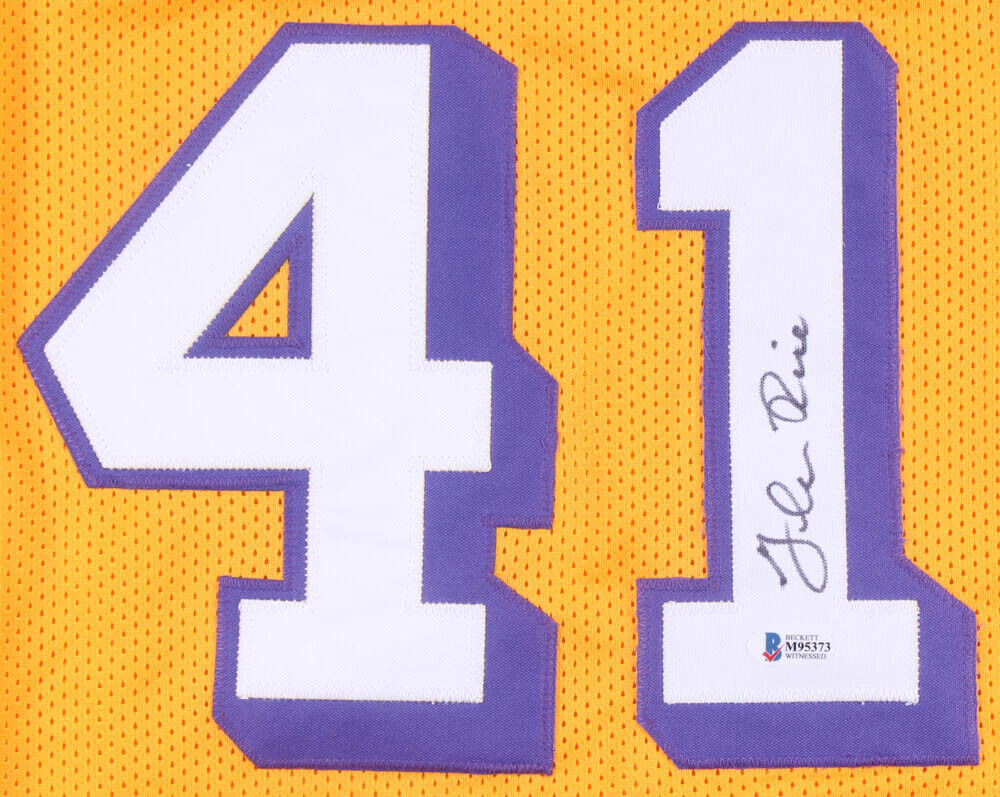 Glen Rice Signed Los Angeles Lakers Jersey (Beckett COA) Ready for Fra –