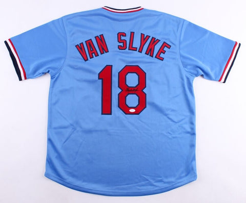 Andy Van Slyke Signed Cardinals Jersey (JSA COA) 3×All-Star (1988, 1992, 1993)