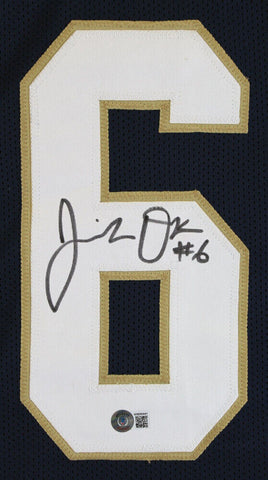 Jeremiah Owusu-Koramoah Signed Notre Dame Fighting Irish Jersey (Beckett Holo)