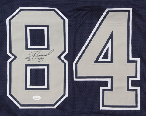 Jay Novacek Signed Dallas Cowboys Career Highlight Stat Jersey (JSA COA) T.E.