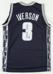 Allen Iverson Signed Georgetown Hoyas Jersey (JSA COA) 11xAll Star Philadelphia