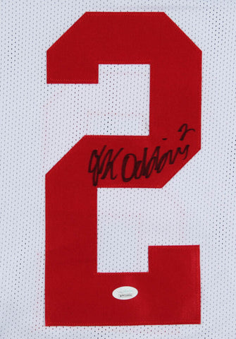 J K Dobbins Signed Buckeyes Jersey (JSA COA) Ohio State 2019 Rose Bowl Champ RB