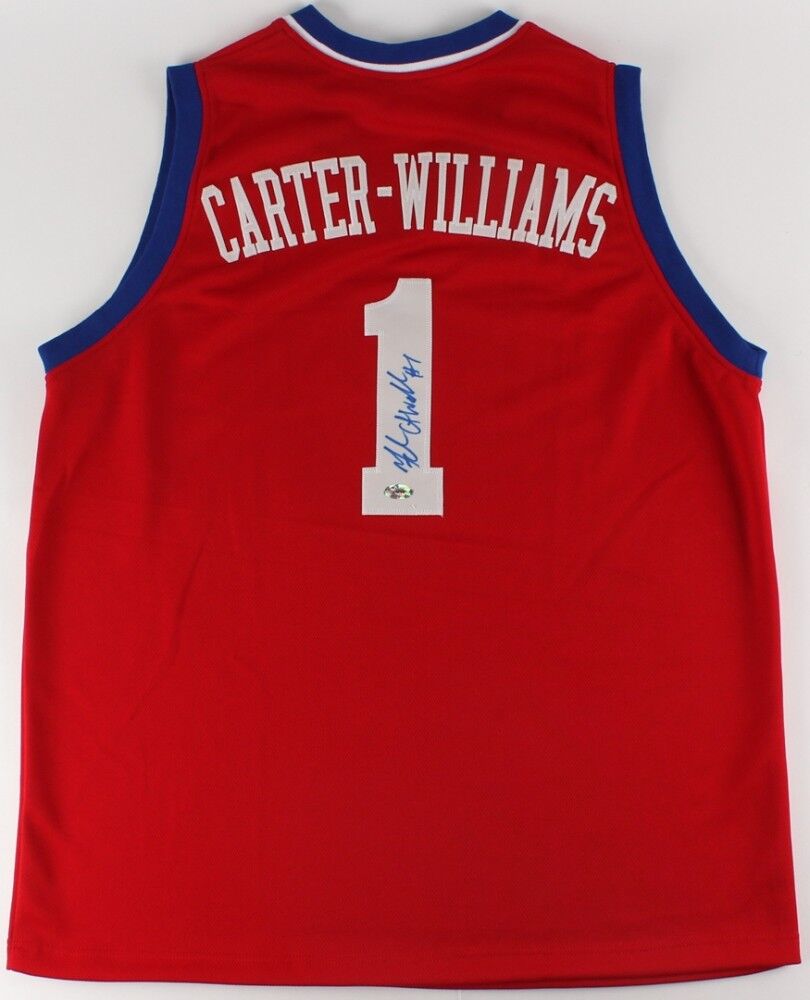 Michael Carter-Williams Signed 76ers Jersey (FCA COA) 2013 1st Round Draft Pick