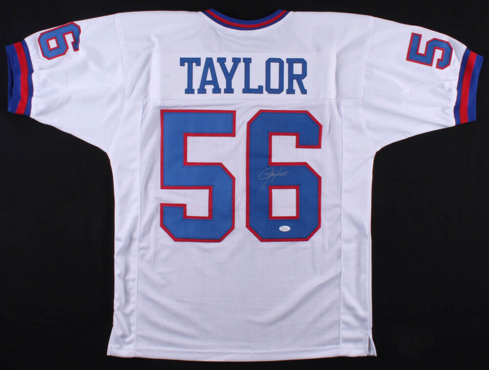 Lawrence Taylor Signed New York Giants Jersey (JSA Holo) 2×Super Bowl Champ L.B.
