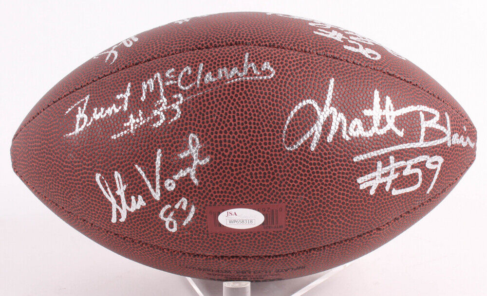 1975 Vikings Football Signed by 7 Siemon, McClanahan, Blair, Voigt