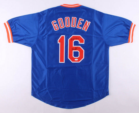 Dwight Gooden Signed New York Mets Jersey Inscribed "84 R.O.Y." (JSA COA)