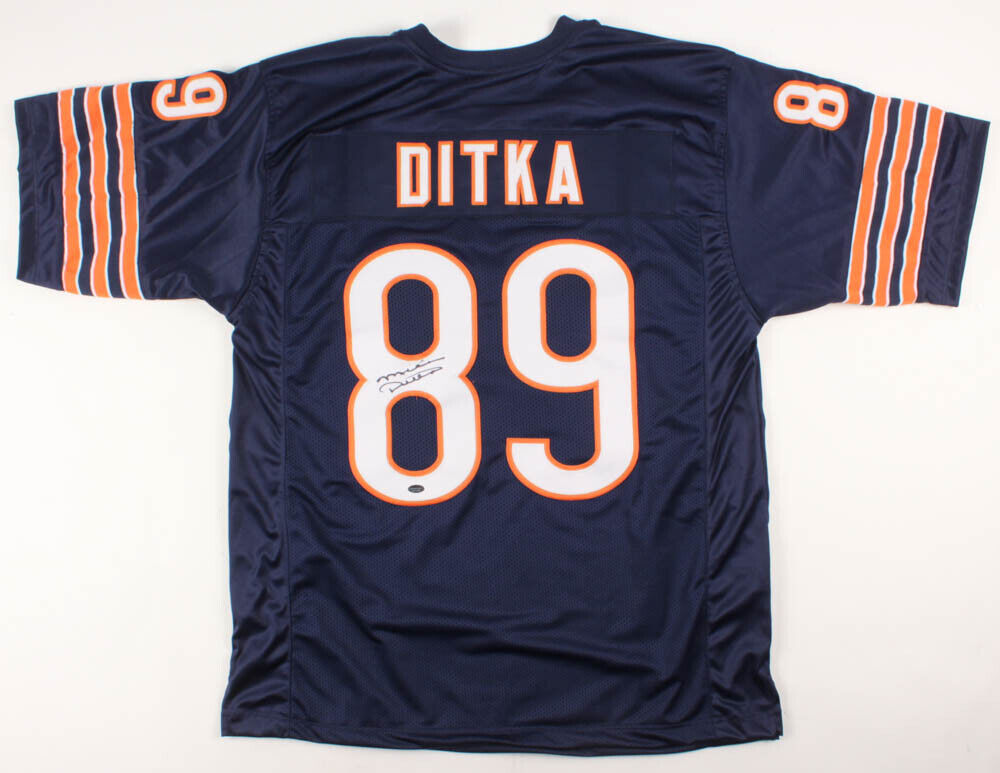 Mike Ditka Autographed Chicago Bears White Football Jersey PSA – Meltzer  Sports