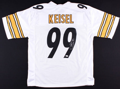 Brett Keisel Signed Pittsburgh Steelers Jersey (JSA COA) 2xSuper Bowl Champion