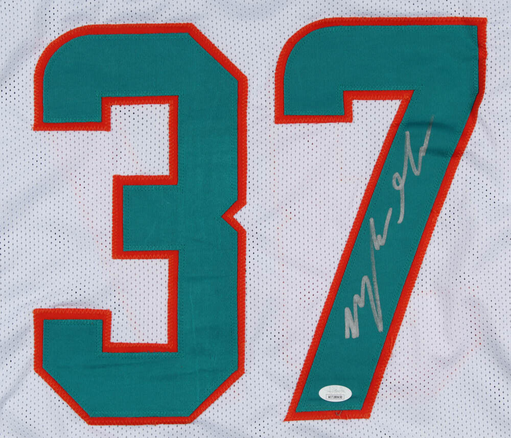 MYLES GASKIN Signed Miami Dolphins Custom Jersey (JSA Witnessed Protection  COA)