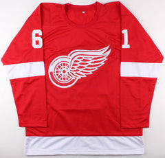 Xavier Ouellet Signed Red Wings Jersey (Beckett COA) Detroit Defenseman