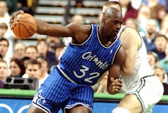 Shaquille O'Neal Signed Orlando Magic 35"x 43" Framed Home Jersey (Beckett COA)