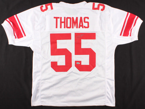 J T Thomas Signed New York Giants Jersey (First Class COA) Starting Linebacker