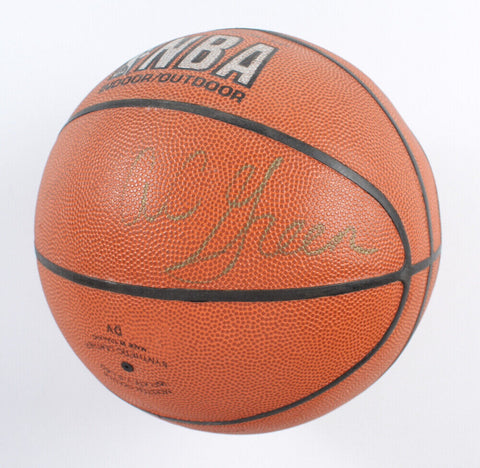 A. C. Green Signed NBA Basketball (Beckett COA) Los Angeles Lakers / 3xNBA Champ