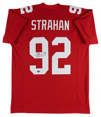 Michael Strahan New York Giants Signed Jersey (Beckett Hologram)  7×All Pro D.E